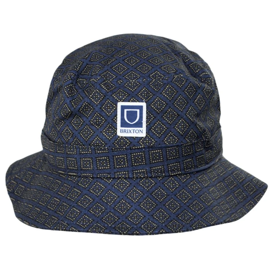 Beta Medallion Print Cotton Bucket Hat 3 Beta Medallion Print Cotton Bucket Hat