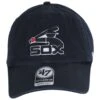 '47 BRAND Chicago White Sox MLB Cooperstown Clean Up Strapback Baseball Cap Dad Hat -Novel Accessories 436496