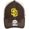 '47 BRAND San Diego Padres Trawler 47 Mesh Clean Up Snapback Baseball Cap