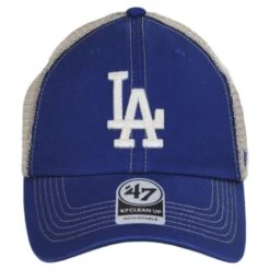 '47 BRAND Los Angeles Dodgers Trawler 47 Mesh Clean Up Snapback Baseball Cap
