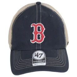 '47 BRAND Boston Red Sox Trawler 47 Mesh Clean Up Snapback Baseball Cap
