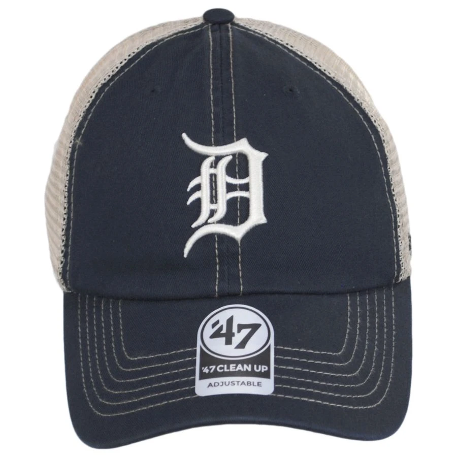 '47 BRAND Detroit Tigers Trawler 47 Mesh Clean Up Snapback Baseball Cap 3 '47 BRAND Detroit Tigers Trawler 47 Mesh Clean Up Snapback Baseball Cap