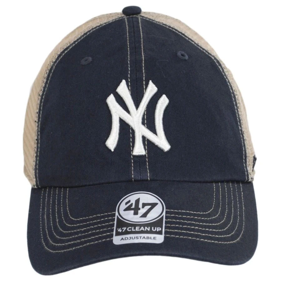 '47 BRAND New York Yankees Trawler 47 Mesh Clean Up Snapback Baseball Cap 3 '47 BRAND New York Yankees Trawler 47 Mesh Clean Up Snapback Baseball Cap