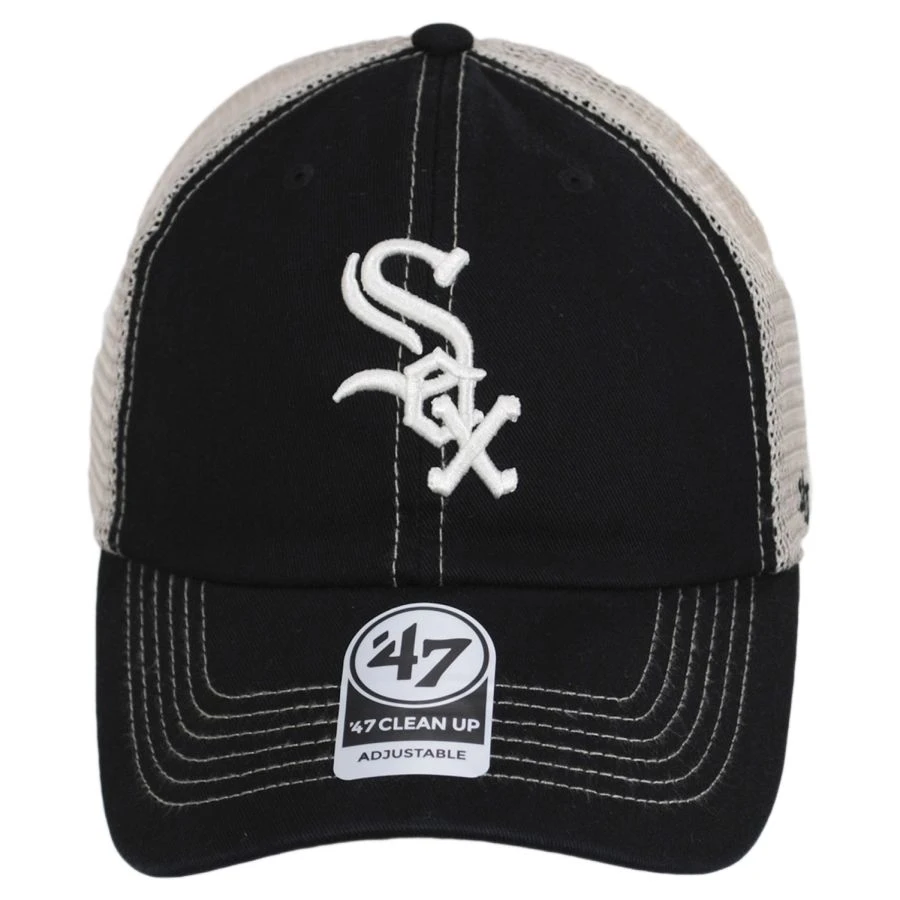 '47 BRAND Chicago White Sox Trawler 47 Mesh Clean Up Snapback Baseball Cap 3 '47 BRAND Chicago White Sox Trawler 47 Mesh Clean Up Snapback Baseball Cap