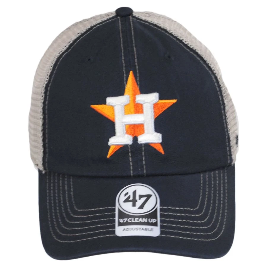 '47 BRAND Houston Astros Trawler 47 Mesh Clean Up Snapback Baseball Cap 3 '47 BRAND Houston Astros Trawler 47 Mesh Clean Up Snapback Baseball Cap