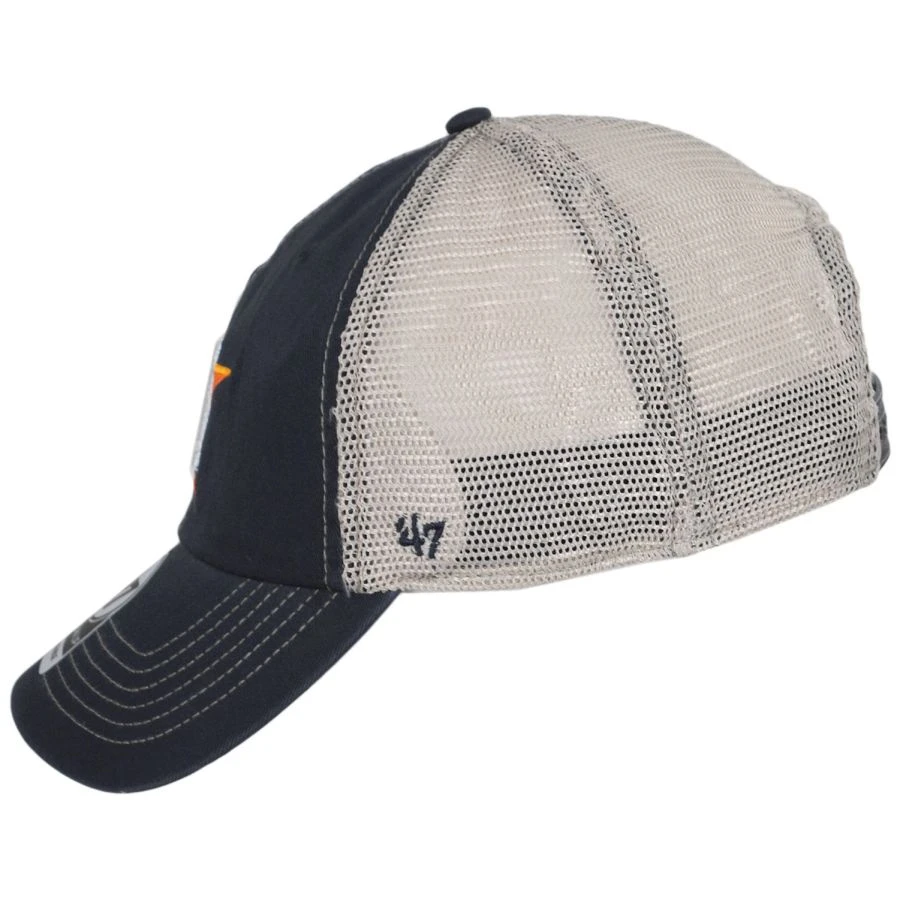 '47 BRAND Houston Astros Trawler 47 Mesh Clean Up Snapback Baseball Cap 4 '47 BRAND Houston Astros Trawler 47 Mesh Clean Up Snapback Baseball Cap - Image 2