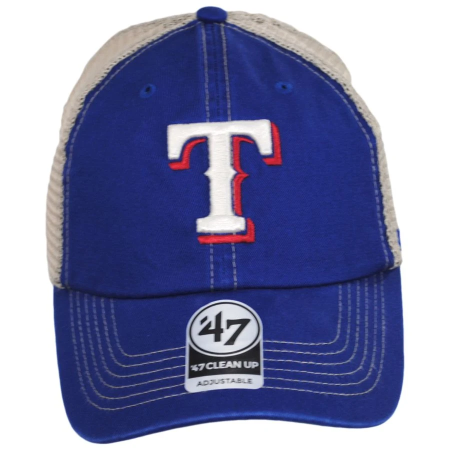 '47 BRAND Texas Rangers Trawler 47 Mesh Clean Up Snapback Baseball Cap 3 '47 BRAND Texas Rangers Trawler 47 Mesh Clean Up Snapback Baseball Cap