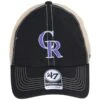 '47 BRAND Colorado Rockies Trawler 47 Mesh Clean Up Snapback Baseball Cap 1 '47 BRAND Colorado Rockies Trawler 47 Mesh Clean Up Snapback Baseball Cap -Novel Accessories 436832