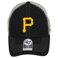 '47 BRAND Pittsburgh Pirates Trawler 47 Mesh Clean Up Snapback Baseball Cap