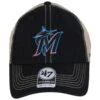 '47 BRAND Miami Marlins Trawler 47 Mesh Clean Up Snapback Baseball Cap -Novel Accessories 437156