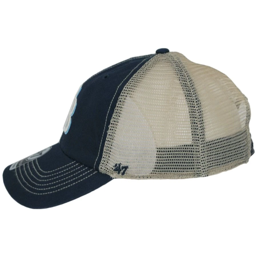 '47 BRAND Tampa Bay Rays Trawler 47 Mesh Clean Up Snapback Baseball Cap 4 '47 BRAND Tampa Bay Rays Trawler 47 Mesh Clean Up Snapback Baseball Cap - Image 2