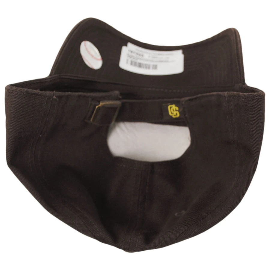 '47 BRAND San Diego Padres MLB Home Clean Up Strapback Baseball Cap Dad Hat 5 '47 BRAND San Diego Padres MLB Home Clean Up Strapback Baseball Cap Dad Hat - Image 3