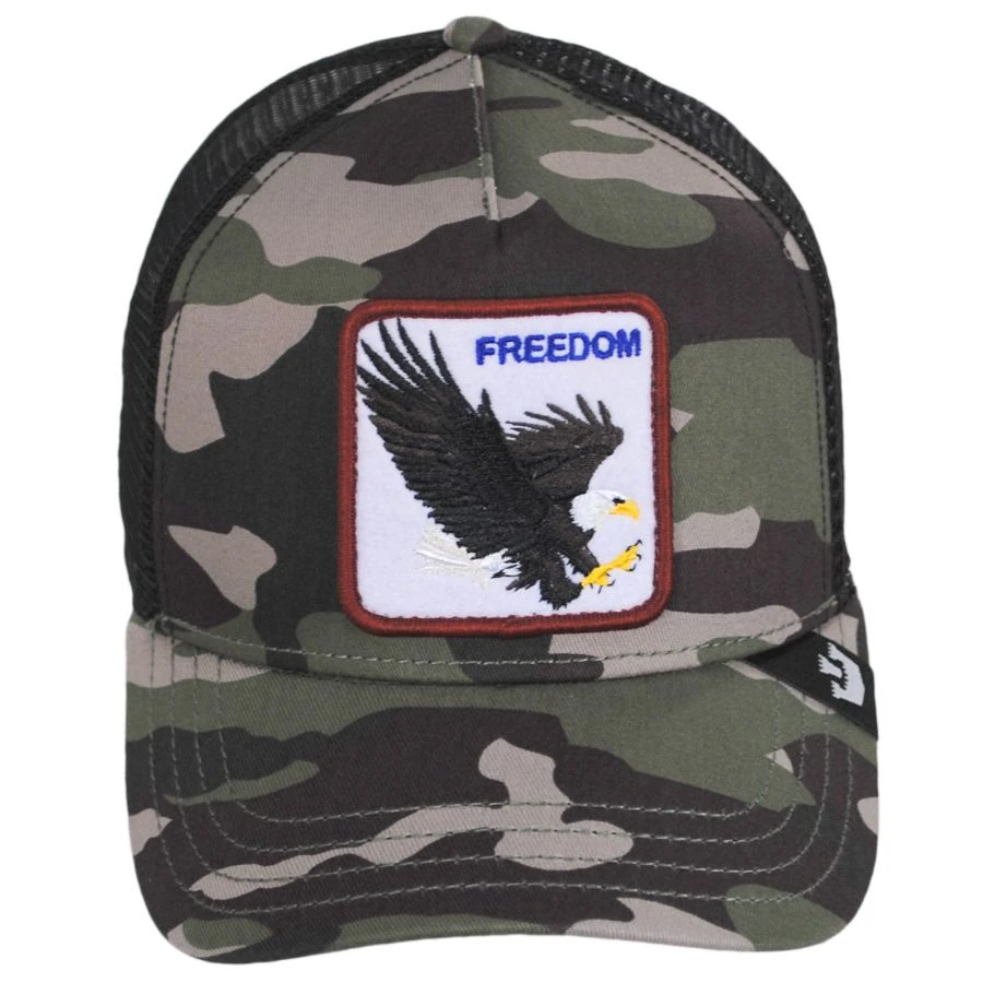 Goorin Bros Freedom Mesh Trucker Snapback Baseball Cap - Camouflage 4 Goorin Bros Freedom Mesh Trucker Snapback Baseball Cap - Camouflage - Image 2