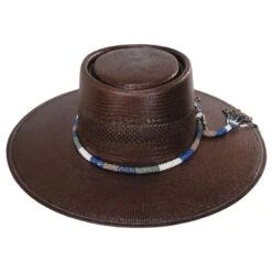 Stetson Tellus Shantung Straw Gambler Hat