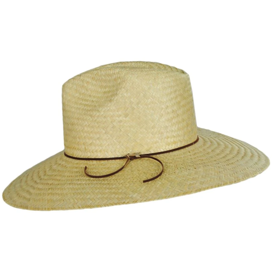 Stetson The Gatherer Wide Brim Palm Straw Fedora Hat 4 Stetson The Gatherer Wide Brim Palm Straw Fedora Hat - Image 2