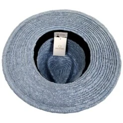 Joanna Petite Brim Wheat Straw Fedora Hat - Light Gray 7 Joanna Petite Brim Wheat Straw Fedora Hat - Light Gray -Novel Accessories 440339