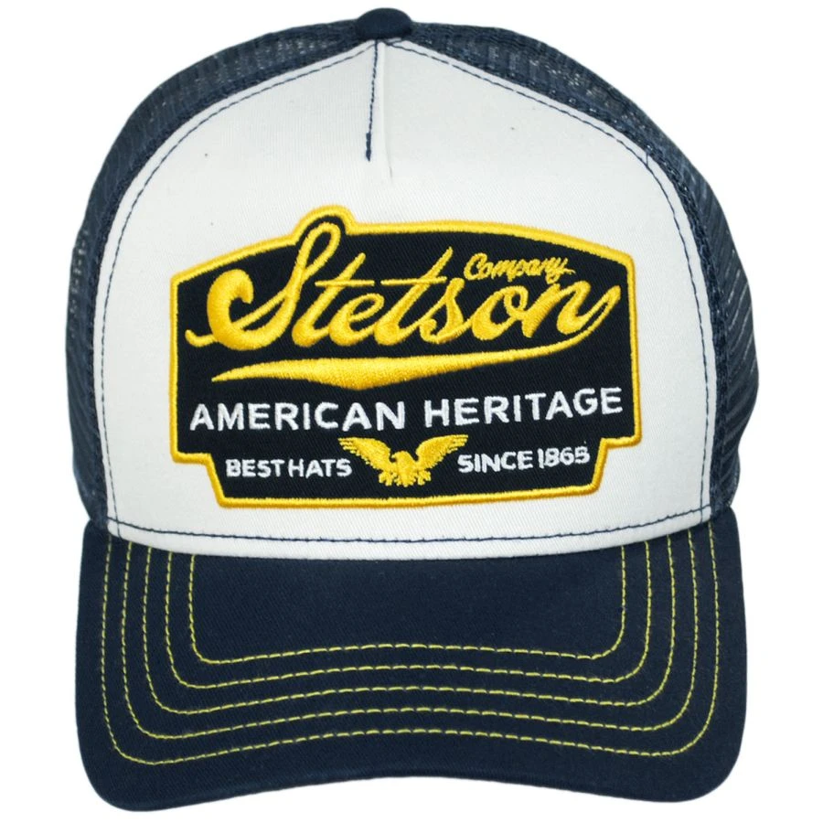 Stetson American Heritage Trucker Snapback Ball Cap 3 Stetson American Heritage Trucker Snapback Ball Cap
