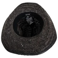 Houston Rush Straw Cowboy Hat - Black -Novel Accessories 440919
