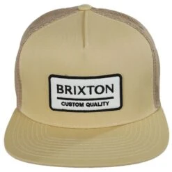 Palmer Mesh Cotton Blend Trucker Snapback Baseball Cap - Desert