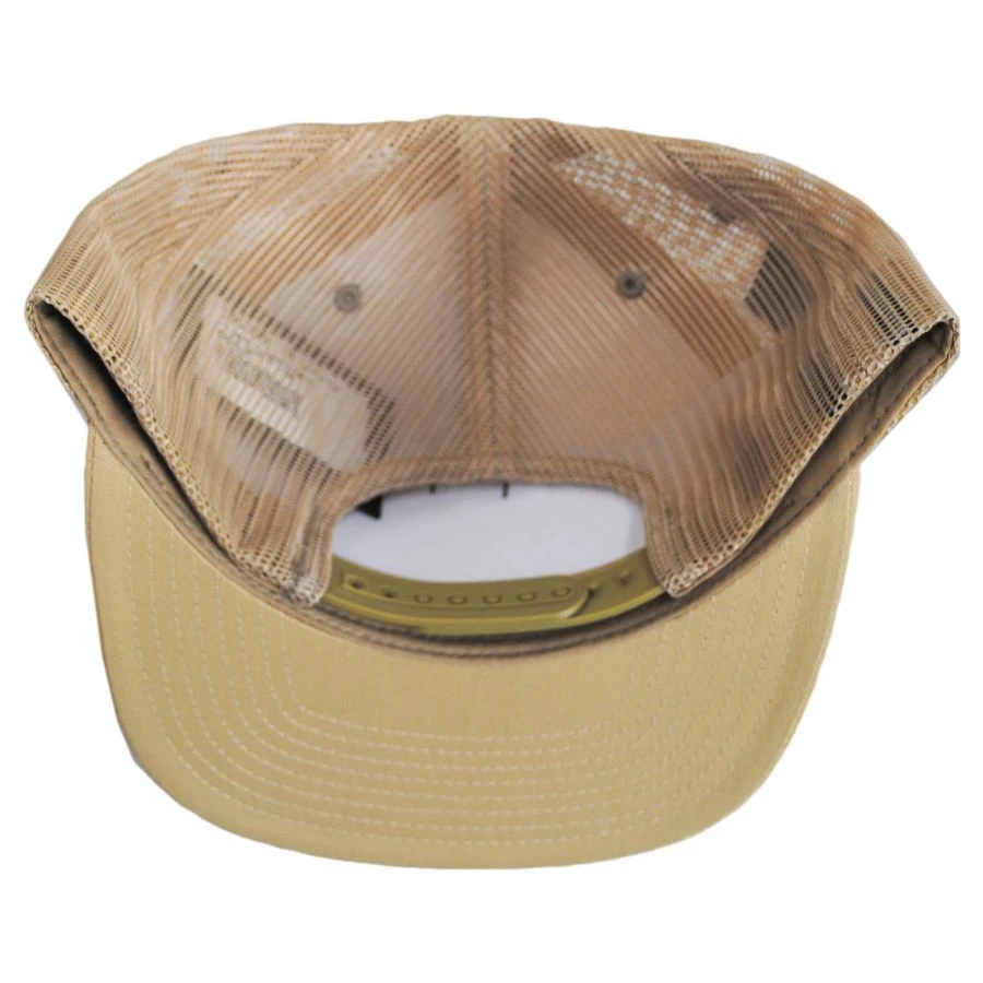 Palmer Mesh Cotton Blend Trucker Snapback Baseball Cap - Desert 5 Palmer Mesh Cotton Blend Trucker Snapback Baseball Cap - Desert - Image 3