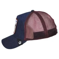 Goorin Bros Freedom Mesh Trucker Snapback Baseball Cap - Dark Denim 6 Goorin Bros Freedom Mesh Trucker Snapback Baseball Cap - Dark Denim -Novel Accessories 442118