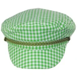 Ashland Gingham Plaid Fiddler Cap
