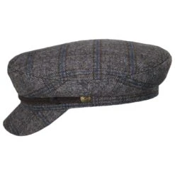 Tweed Fiddler's Cap - Brown/Navy -Novel Accessories 443943
