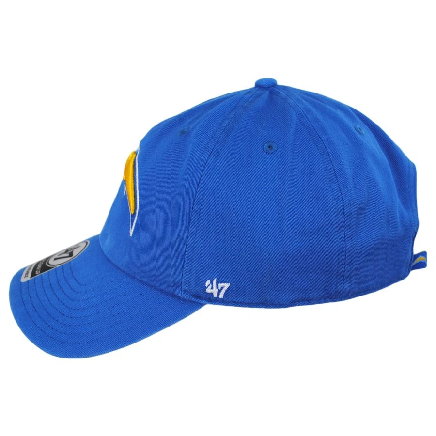 '47 BRAND Los Angeles Chargers NFL Clean Up Strapback Baseball Cap Dad Hat 4 '47 BRAND Los Angeles Chargers NFL Clean Up Strapback Baseball Cap Dad Hat - Image 2