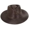 Marcos Palm Straw Fedora Hat - Dark Brown -Novel Accessories 444576
