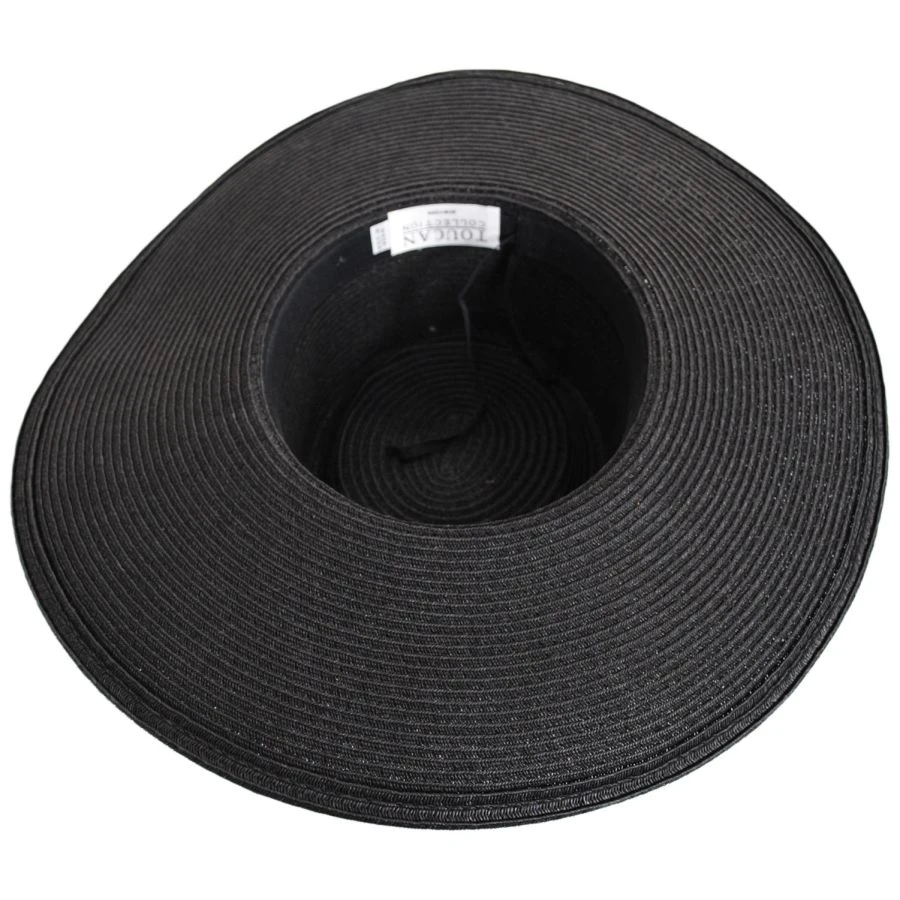 Large Brim Toyo Straw Gambler Hat 5 Large Brim Toyo Straw Gambler Hat - Image 3
