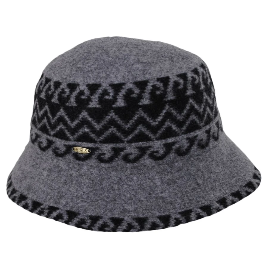 Scala Amy Boiled Wool Bucket Hat 4 Scala Amy Boiled Wool Bucket Hat - Image 2