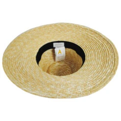 Joanna Wheat Straw Fedora Hat - Honey