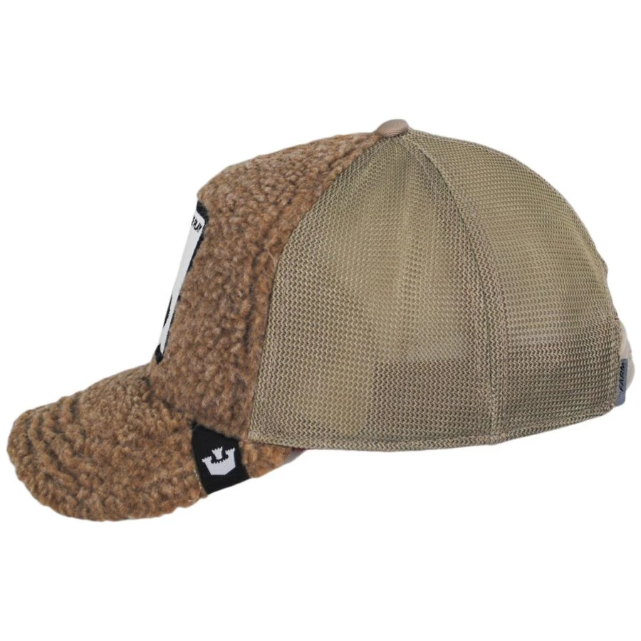 Goorin Bros Horse Play Berber Fleece Trucker Snapback Ball Cap 4 Goorin Bros Horse Play Berber Fleece Trucker Snapback Ball Cap - Image 2