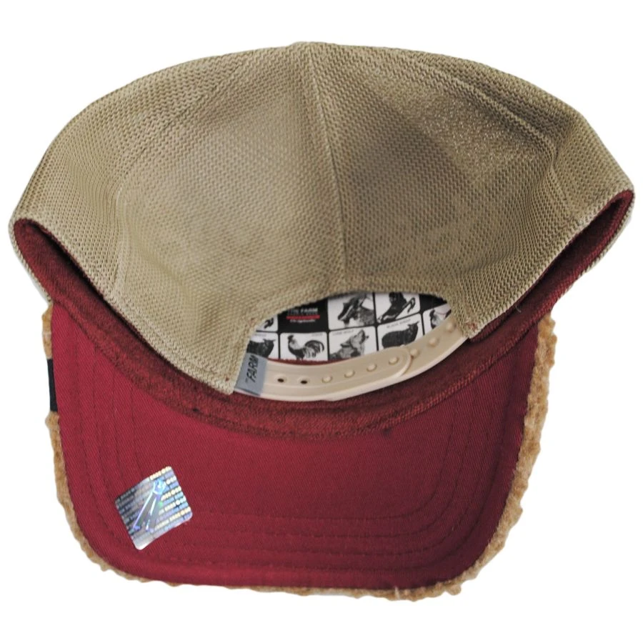 Goorin Bros Horse Play Berber Fleece Trucker Snapback Ball Cap 5 Goorin Bros Horse Play Berber Fleece Trucker Snapback Ball Cap - Image 3