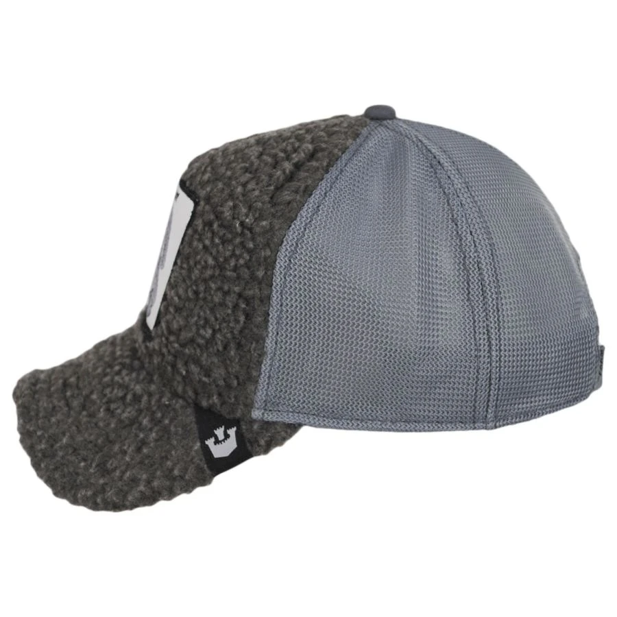 Goorin Bros Bunny Business Berber Fleece Trucker Snapback Ball Cap 4 Goorin Bros Bunny Business Berber Fleece Trucker Snapback Ball Cap - Image 2