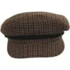 Tweed Plaid Fiddler's Cap - Caramel