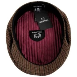 Tweed Plaid Fiddler's Cap - Caramel 7 Tweed Plaid Fiddler's Cap - Caramel -Novel Accessories 448812