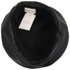 Audrey II Vegan Leather Beret - Black -Novel Accessories 451124