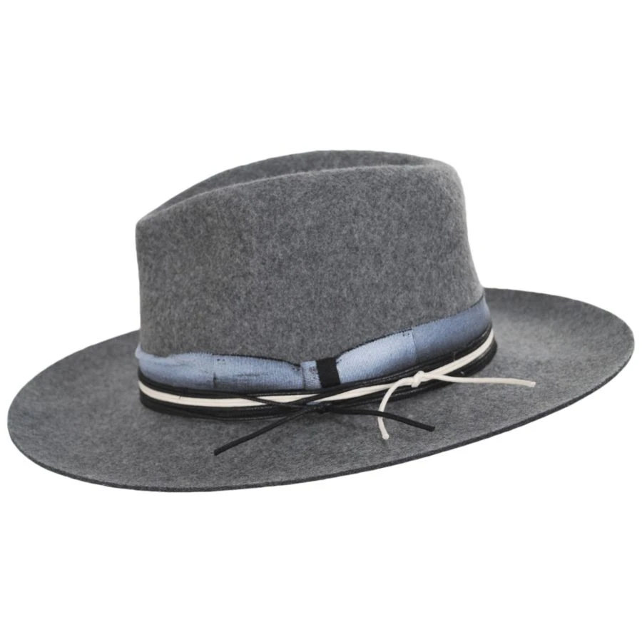Goorin Bros Langum Wool Felt Wide Brim Fedora Hat 4 Goorin Bros Langum Wool Felt Wide Brim Fedora Hat - Image 2