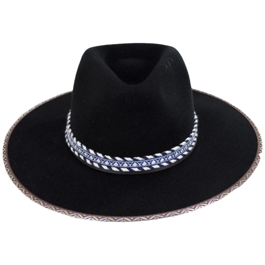 Goorin Bros Hickory Knolls Wool Felt Wide Brim Fedora Hat 3 Goorin Bros Hickory Knolls Wool Felt Wide Brim Fedora Hat