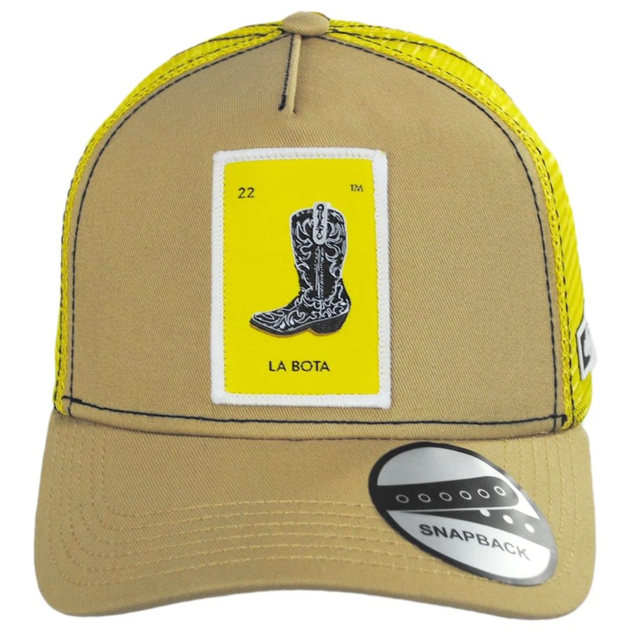 Loteria La Bota Snapback Trucker Baseball Cap 3 Loteria La Bota Snapback Trucker Baseball Cap