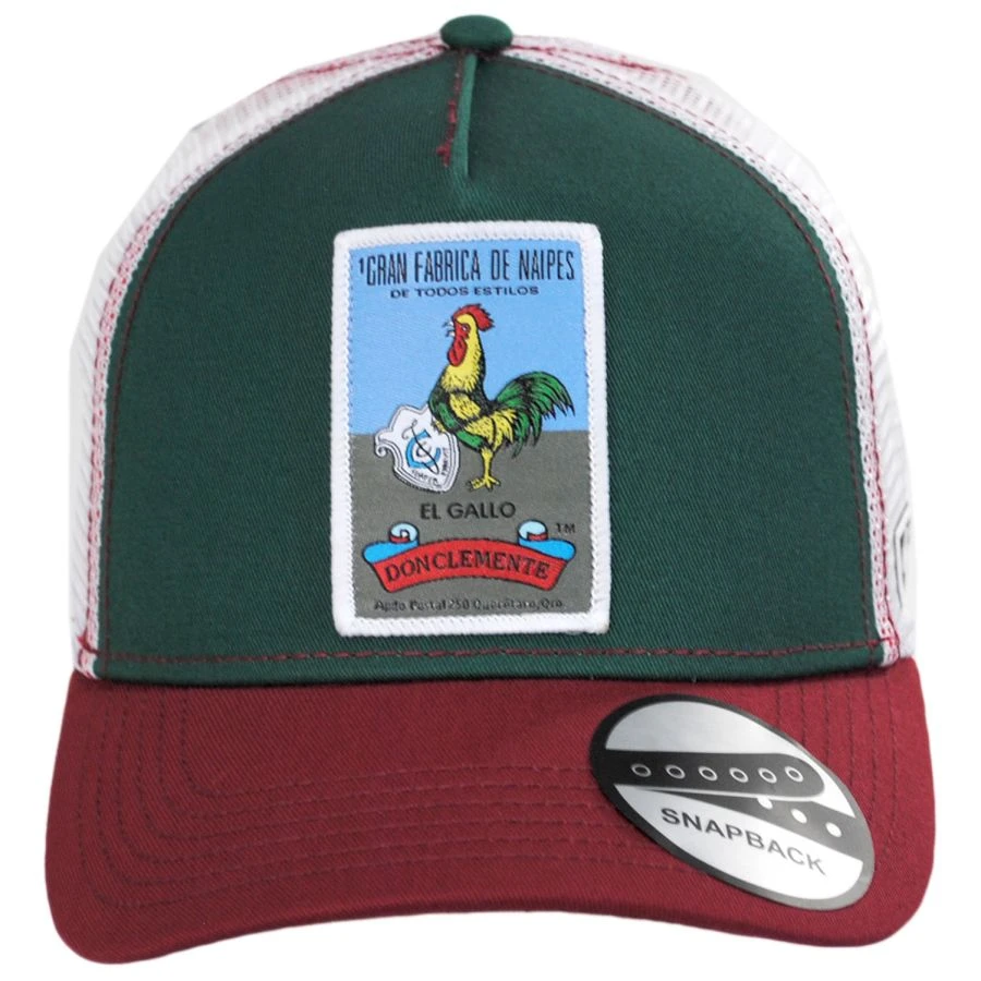 Loteria El Gallo Snapback Trucker Baseball Cap 3 Loteria El Gallo Snapback Trucker Baseball Cap