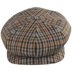 Plaid Cashmere And Wool Newsboy Cap