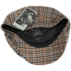 Plaid Cashmere And Wool Newsboy Cap -Novel Accessories 454194