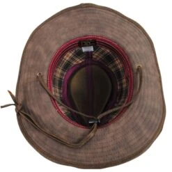 Buster Vegan Leather Outback Hat -Novel Accessories 455753