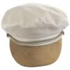 Ashland Cotton Corduroy Fiddler's Cap - Ivory/Tan