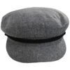 Tweed Fiddler's Cap - Gray/Charcoal 1 Tweed Fiddler's Cap - Gray/Charcoal -Novel Accessories 456342