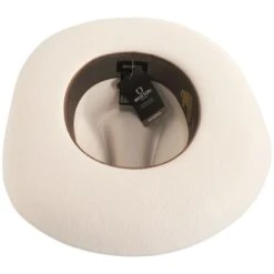 Sedona Reserve Wool Felt Cowboy Hat - Off White -Novel Accessories 457193