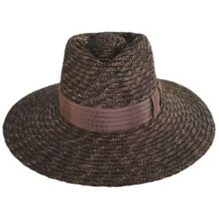 Joanna Wheat Straw Fedora Hat - Desert