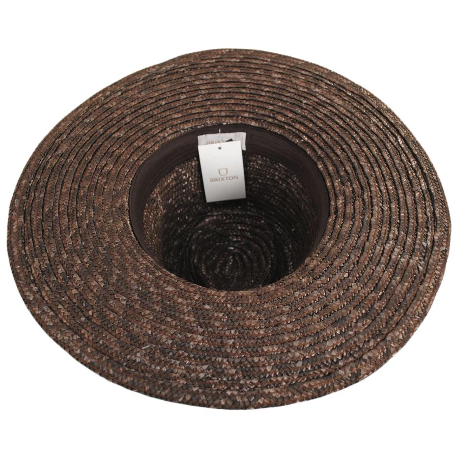 Joanna Wheat Straw Fedora Hat - Desert 5 Joanna Wheat Straw Fedora Hat - Desert - Image 3